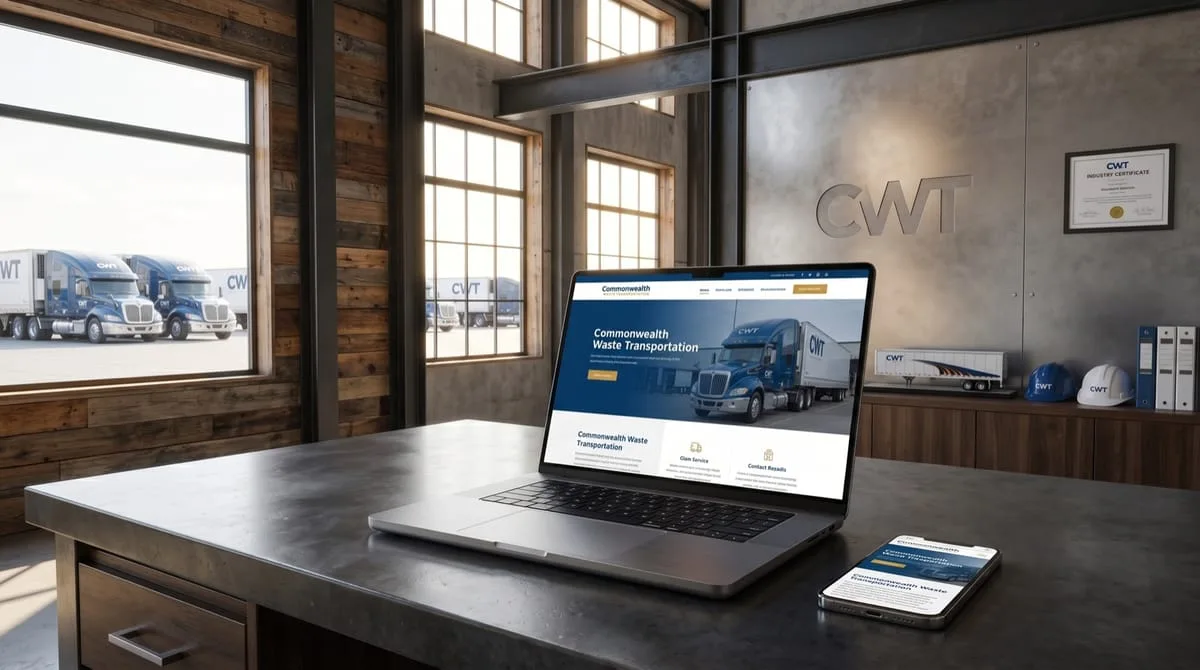 Commonwealth Waste hauling and disposal company SEO and social media marketing by OgreLogic