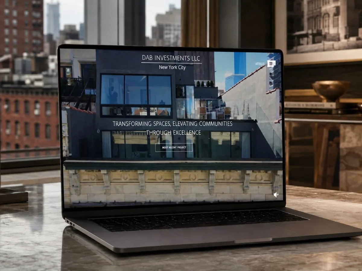 DAB Investments New York real estate website designed and developed by OgreLogic