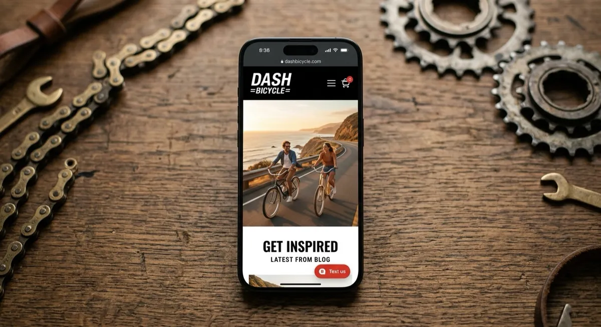 Dash Bicycle shop website designed and developed by OgreLogic