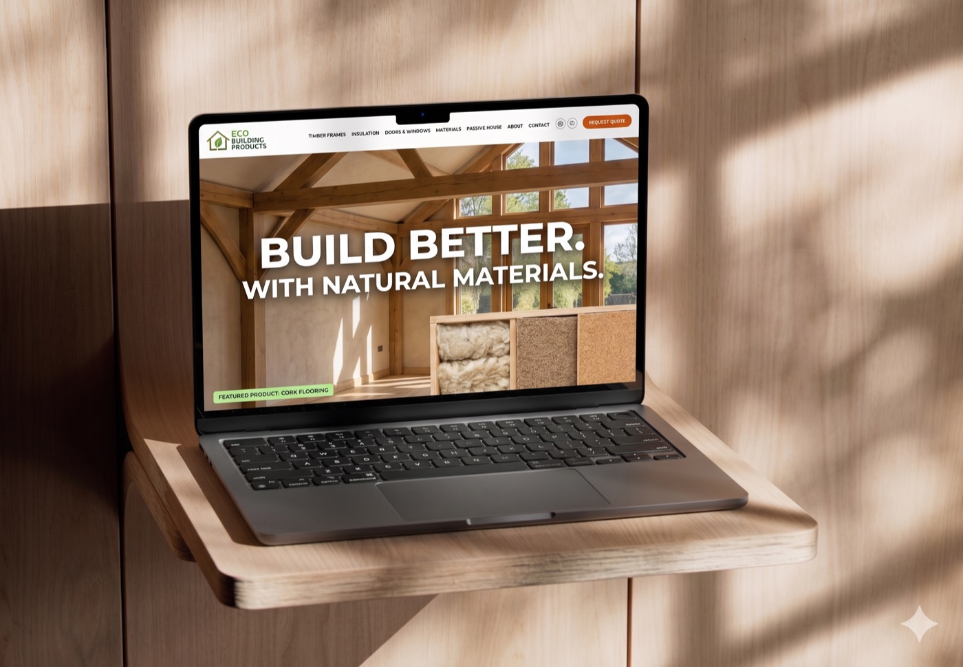 Eco-Building Products Shopify store designed and built by OgreLogic