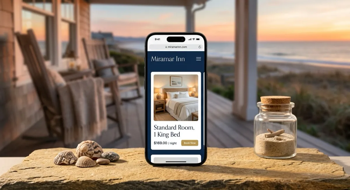 Miramar Inn hospitality website designed and developed by OgreLogic