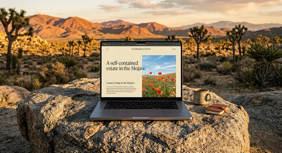 Sun Baked Estate real-estate website designed and developed by OgreLogic