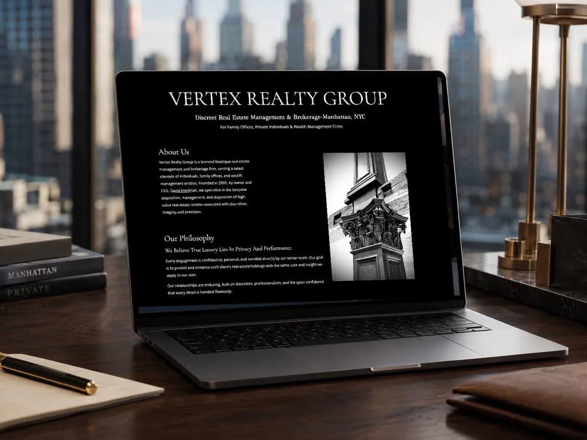 Vertex Realty Group real-estate website designed and developed by OgreLogic