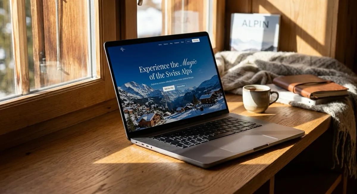 Wengen Select luxury alpine rentals website designed and developed by OgreLogic