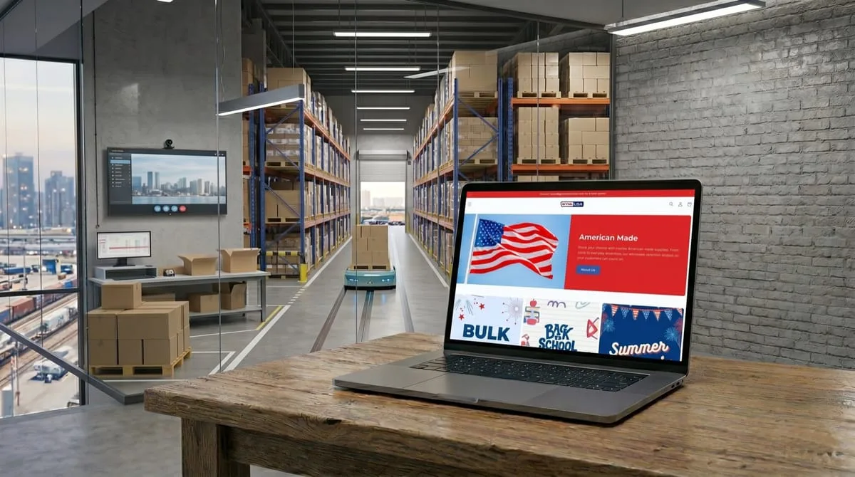 Wynn's USA equipment and parts e-commerce store built and maintained by OgreLogic, shown on a laptop